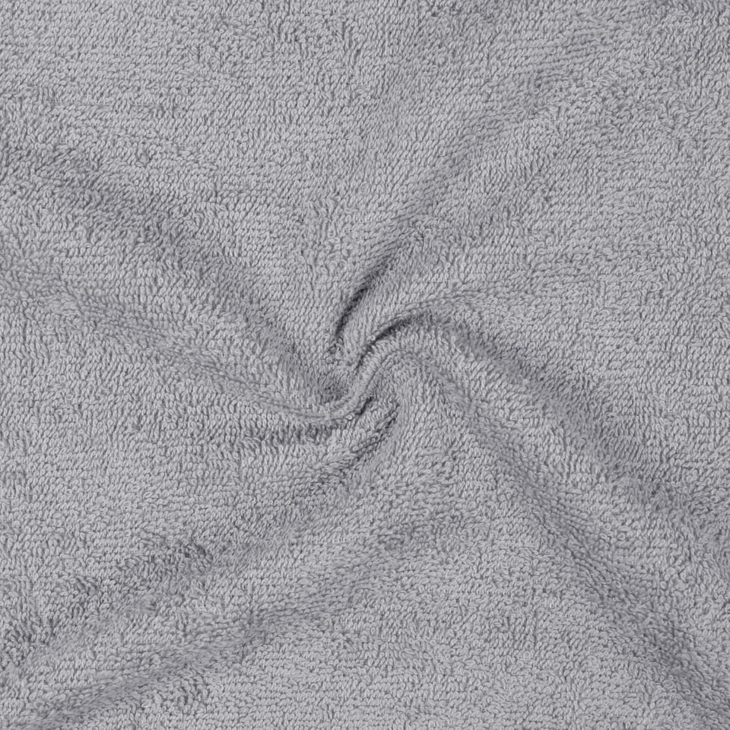 Face Towel Set for Bathroom, 100% Cotton Extra Absorbent Fast Drying Face Cloths 30 X 30 Cm, Grey, 12-Pack